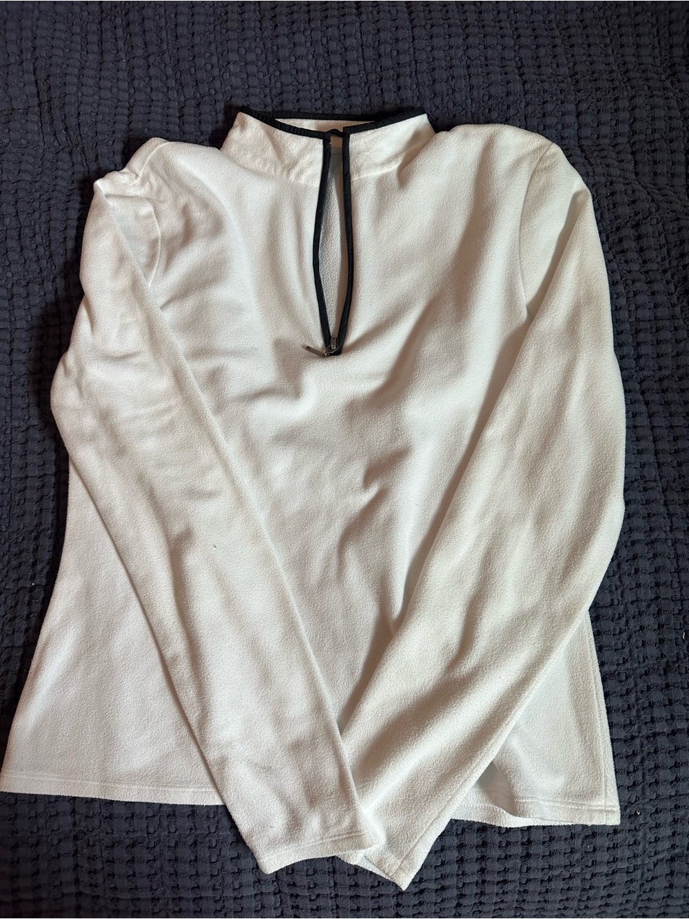 White Elie Tahari Fleece Pullover